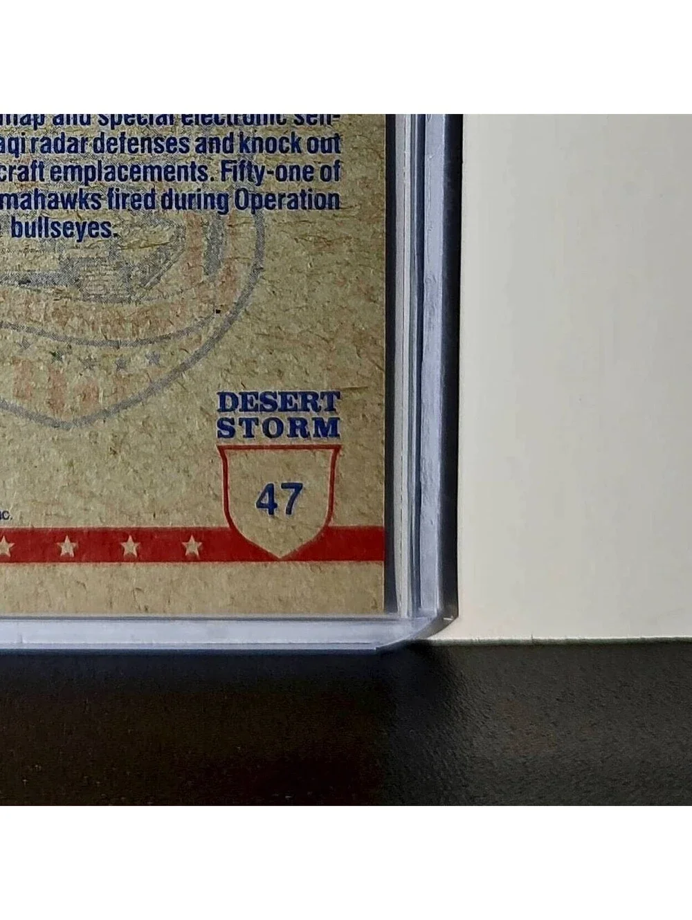 Tomahawk Missile in Flight 1991 Topps Desert Storm #47 Card - Picture 10 of 10